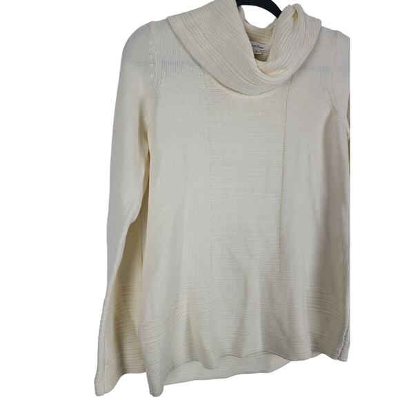 Calvin Klein Cowl Neck Sweater S Womens Long Sleeve Knit Pullover White Top - Picture 3 of 10
